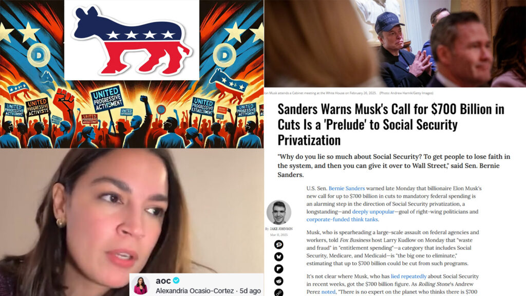 AOC exposes the real waste & abuse. Sander warns about Musk's Social Security privatization