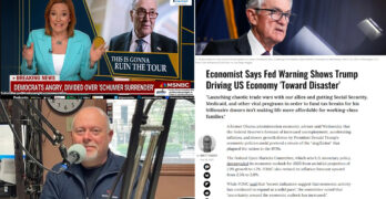 Economist says Trump's crashing the economy. Jen Psaki throws Schumer under the bus. Aquino visits.