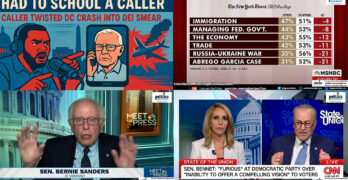 A delusional Sen. Schumer. Bernie's vision. A caller disparaging DEI schooled. Trump's polls sink.