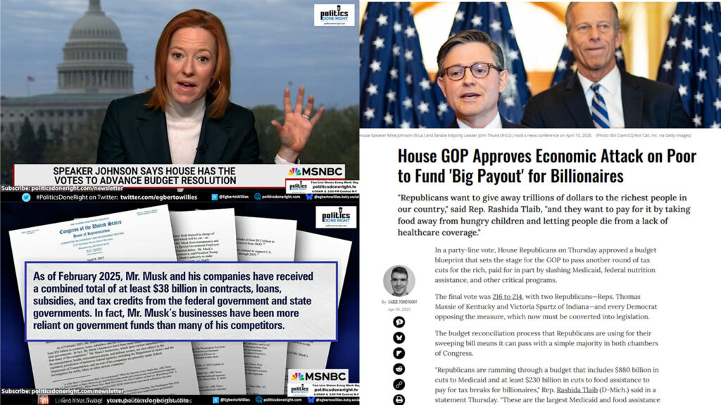 MAGA will suffer more from Trump's tax cuts. Musk - a welfare queen. GOP approves attack on poor.