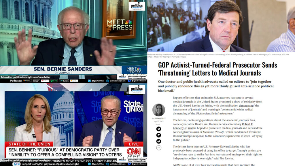 Sen. Schumer Delusional about the Democratic Party. Bernie Sanders encourage independent candidates.