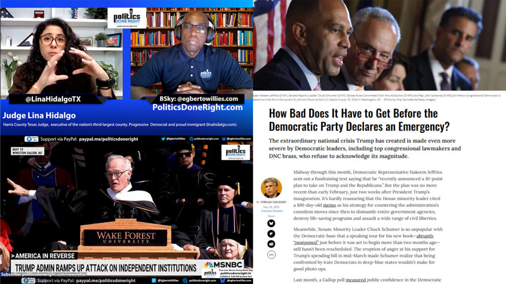 60 Minutes' Scott Pelley nails Trump. Judge Lina Hidalgo speaks. Democratic Party Emergency.