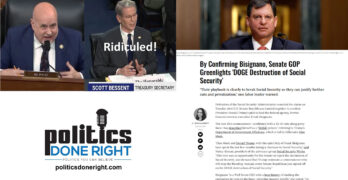 Senate confirmation enables Social Security destruction. Congressman exposes Treasury Secretary.