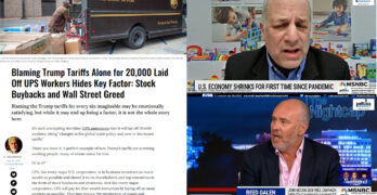 Tariffs not solely responsible for UPS layoffs. CEO said tariffs are poison. Mimic right wing media