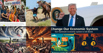 Trump charters flights for refugee Afrikaners. Our manmade economic system must change.