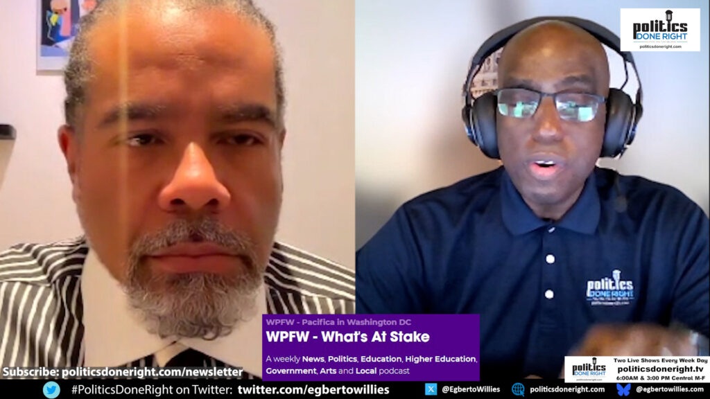 WPFW's What's at Stake Rev. Mark Thompson interviews Egberto Willies on Afrikaner refugees & more.