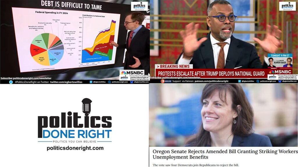 4 Oregon Democrats failed. Dr. Eddie Glaude reveals an inconvenient truth. GOP caused deficits