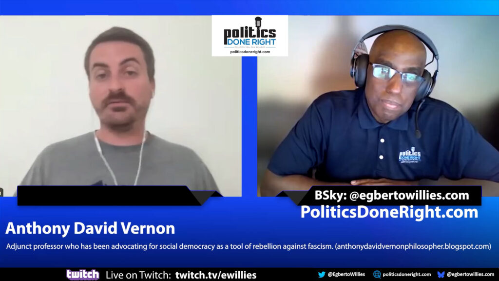 Anthony David Vernon advocates for social democracy as a tool of rebellion against fascism.