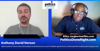 Anthony David Vernon advocates for social democracy as a tool of rebellion against fascism.
