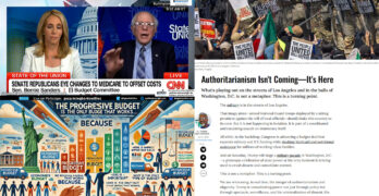 Bernie Sanders schools Dana Bash. Ro Khanna unveils a Progressive Budget. Authoritarianism is here.