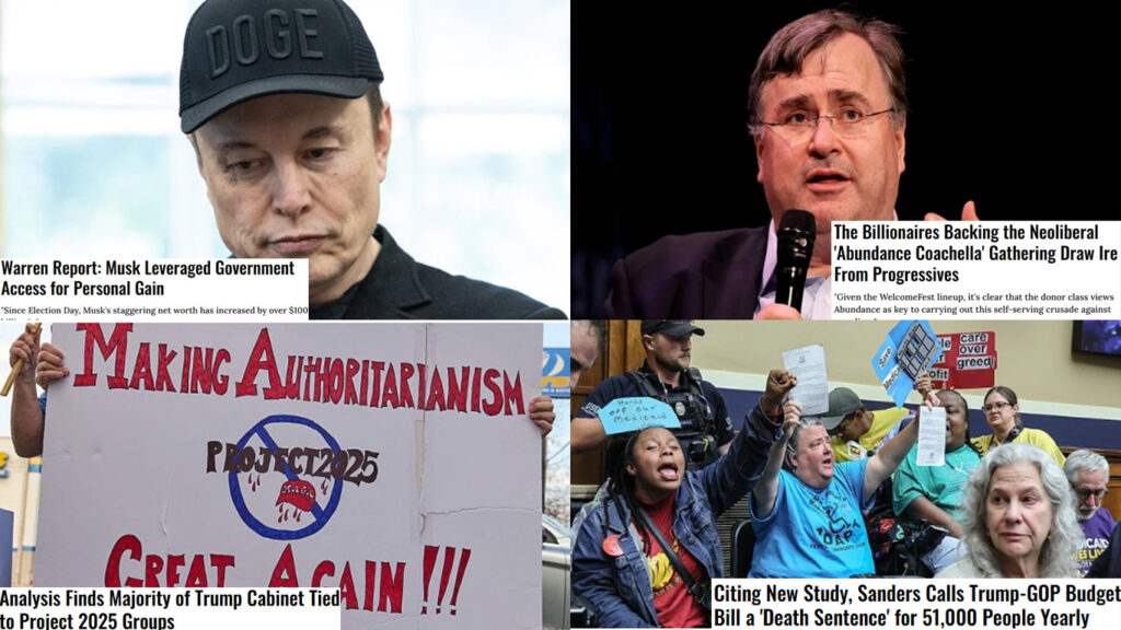 Big Beautiful Bill kills. Trump's cabinet is Project 2025. Musk profited with his government job