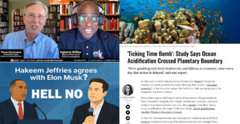 Thom Hartmann visits. Hakeem Jeffries agrees with Musk.