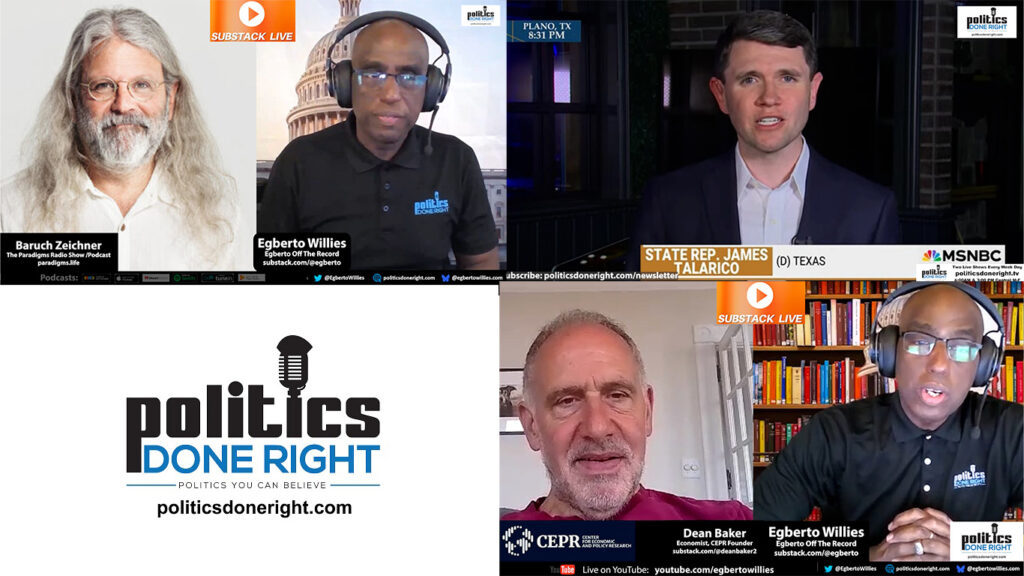 Paradigm's host interviews PDR's host on healthcare. Economist Dean Baker on tariffs and more