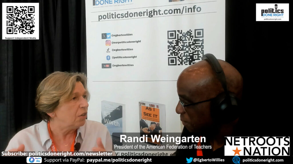 AFT Pres. Randi Weingarten admonishes Democratic Party as she explains reasons for leaving DNC