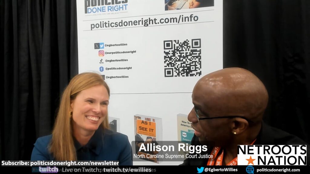 Allison Riggs, NC Supreme Court Justice details her fight to repel GOP attempt to steal her win