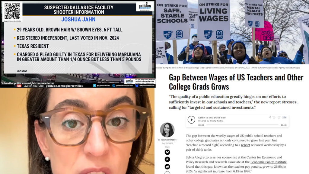 America’s Teachers Underpaid as Trump Undermines Justice & Media Misleads
