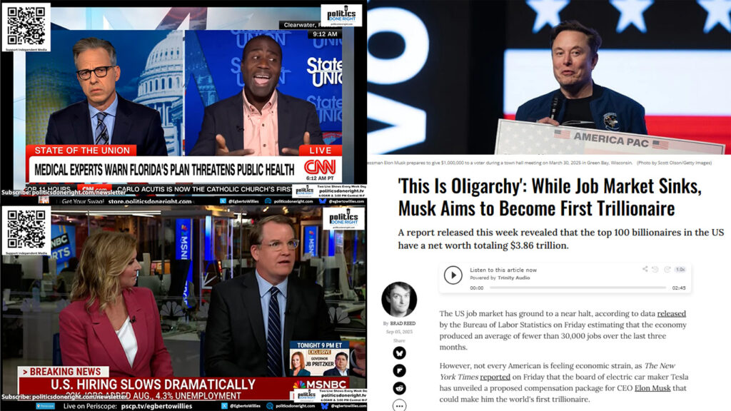 MAGA Jobs Vanish, Tapper Flops on Vaccines, Musk’s Trillionaire Ambitions Rise.