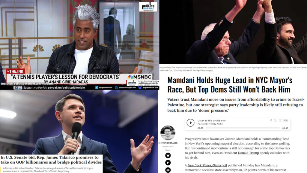 Mamdani Surges, Talarico Takes On GOP, Giridharadas Demands Democratic Courage.