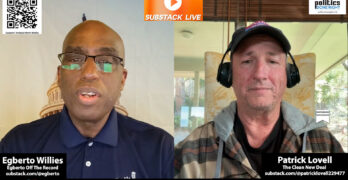 The Con Producer Patrick Lovell visits Egberto Off The Record to discuss Kimmel, The Fed, & fascism