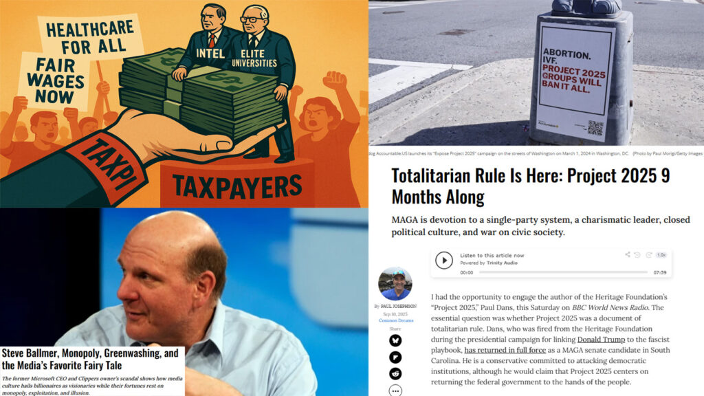 Trump’s Intel Play, Ballmer’s Billionaire Myth, and MAGA’s Project 2025 Threat