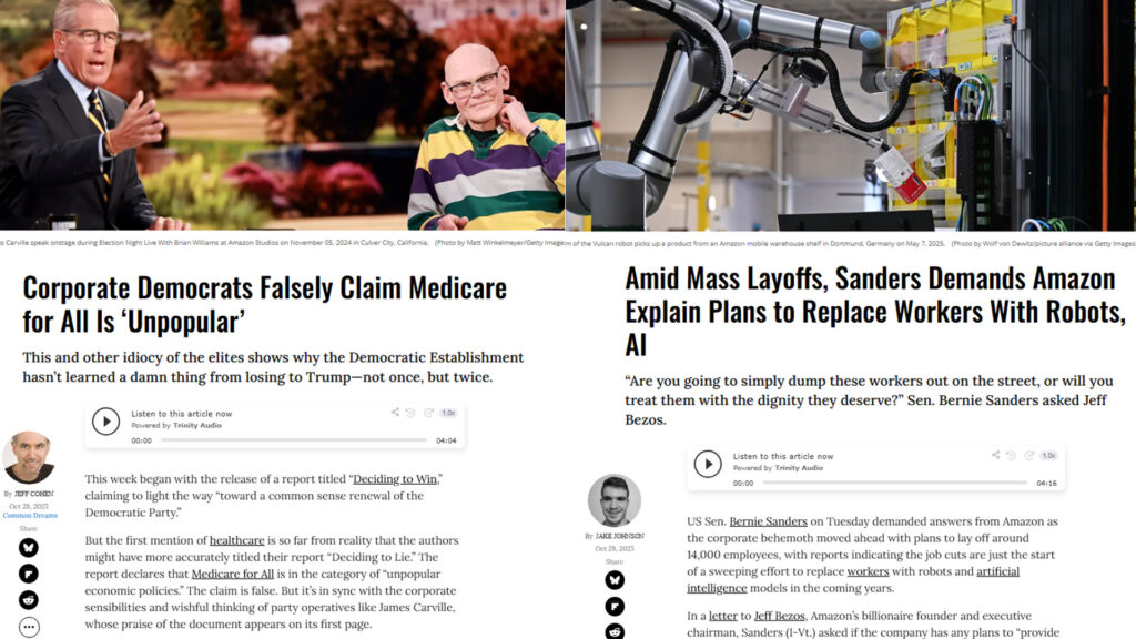As Amazon Replaces Humans With Robots, Corporate Dems Dismiss Medicare for All