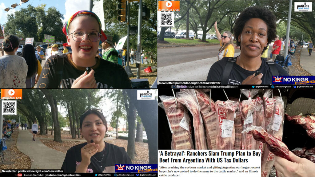 Gen Z at #NoKings Protest Confronts Trump’s evil - Betrayal of Ranchers and Democracy