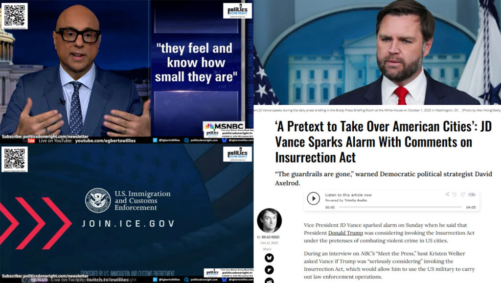 Trump’s ICE Bribes, GOP Shutdown Collapse, and JD Vance’s Insurrection Threat Exposed