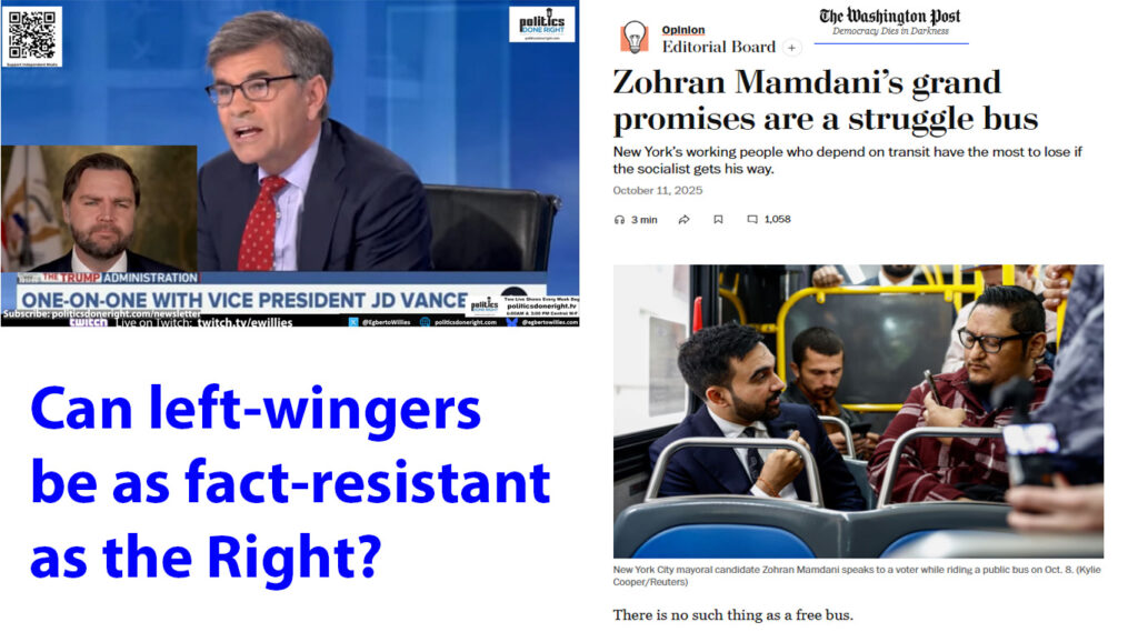 WaPo Mandani smear - Furious Stephanopoulos Ends Vance Interview - Left’s Reckoning