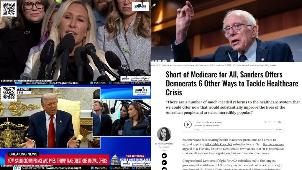 Greene Turns on Trump, Press Freedom Under Attack, and Sanders Charts a Healthcare Path Forward