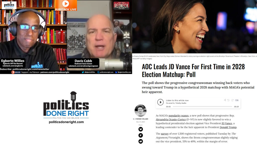 From Capitalism to Fascism David Cobb Explains the Crisis as AOC Beats JD Vance