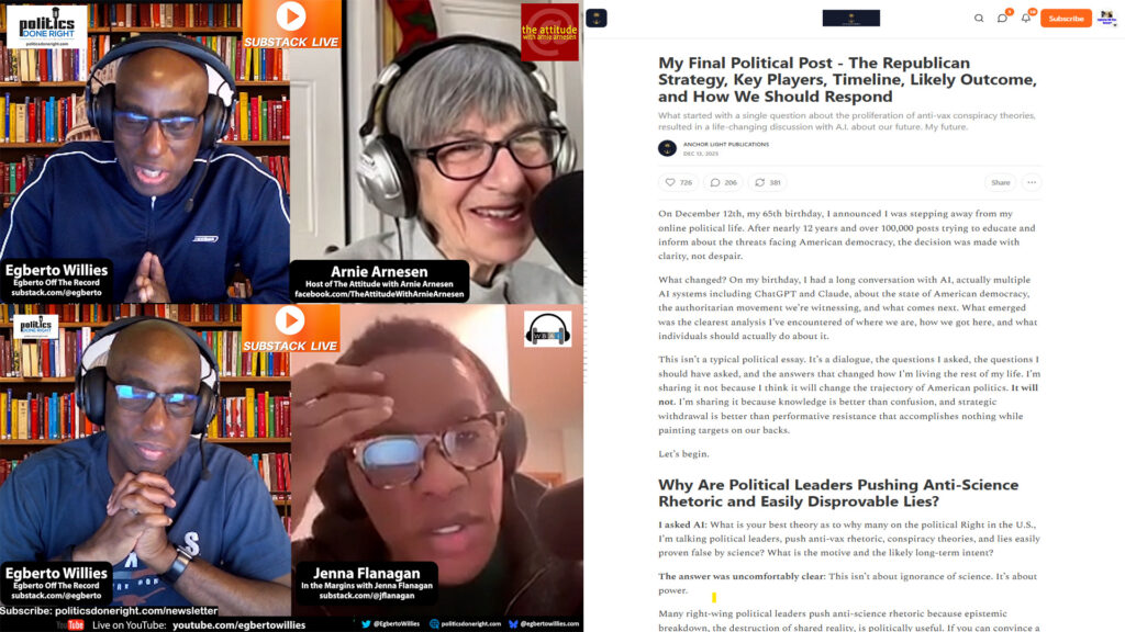 Immigration, War, and MAGA Extremism - Arnie Arnesen & Jenna Flanagan Confront a Fracturing America