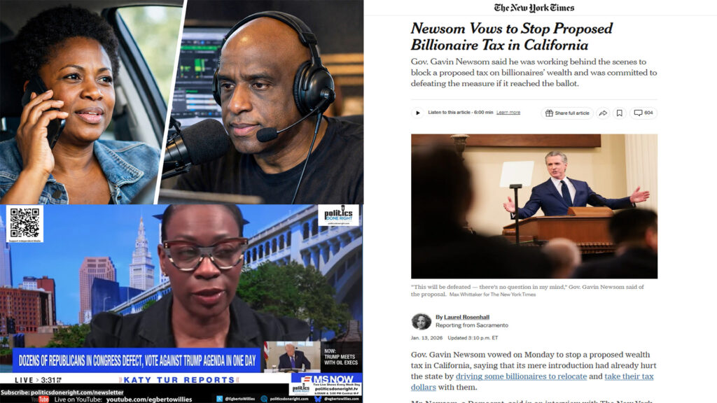 Newsom Blocks Billionaire Tax as Workers Push Back and Nina Turner Blames Democratic Failure