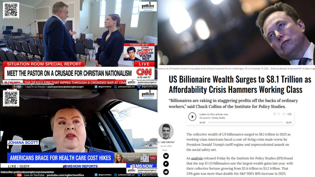 Christian Nationalism, ACA Cruelty, and Billionaire Greed Reveal America’s Moral Collapse