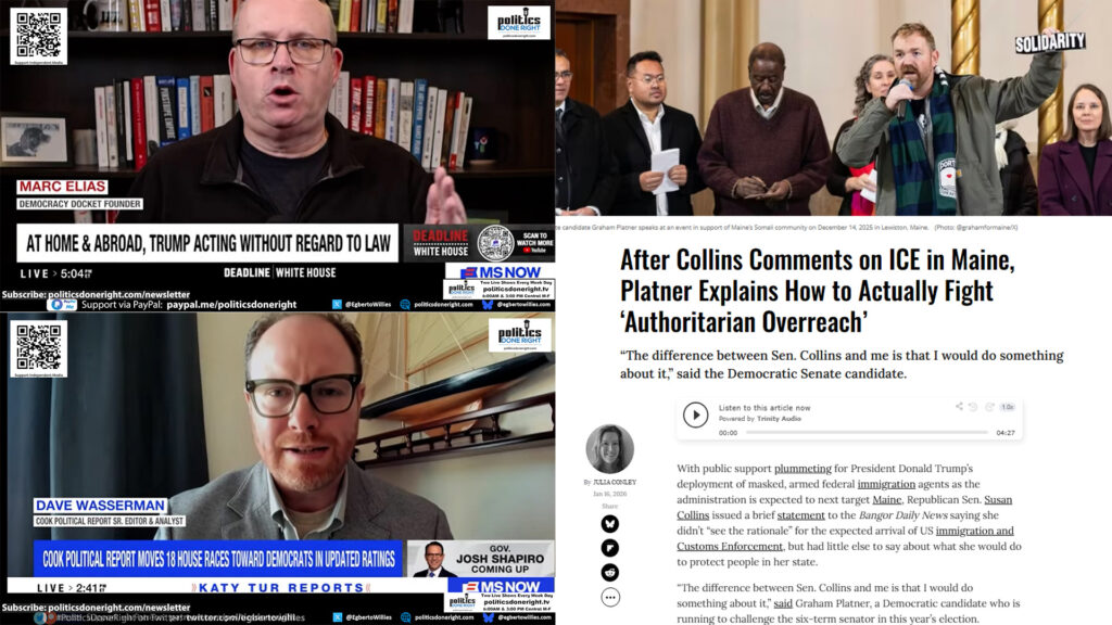 Democrats Eye 2026 Landslide as Marc Elias and Graham Platner Confront Trump’s ICE Authoritarianism