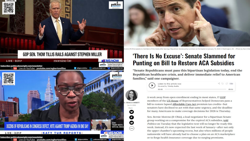 GOP Breaks Ranks on Greenland as Senate Stalls ACA Relief and Nina Turner Slams Dem Leaders
