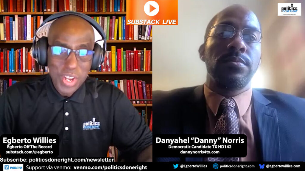 Danny Norris, TX HD 142 Democratic Candidate discusses his reasons for running