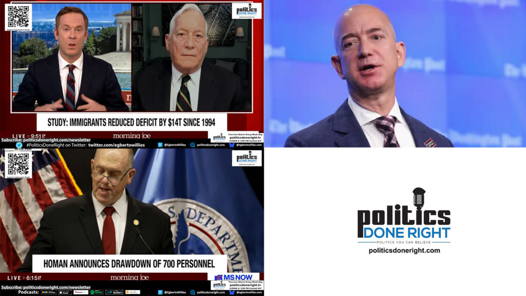 Immigrants Save Trillions, ICE Violence Exposed, and Bezos Shows Why Billionaires Can’t Be Trusted