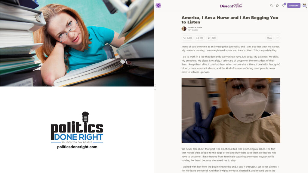 Nurse’s White Flag & Teacher’s Plea - Healthcare Burnout Meets Economic Justice Crisis