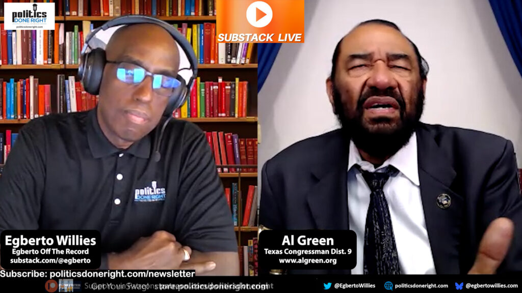 Congressman Al Green on getting his protest, removal from SOTU, and his reelection