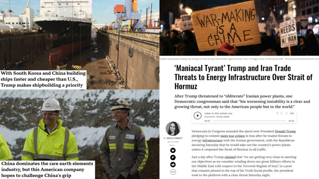 Corporate Socialism, Industrial Collapse & Iran War Threats Hit Americans Hard