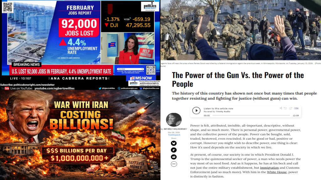 Economic Collapse, Trump’s $50B Iran War, and the Rising Power of People Over Guns
