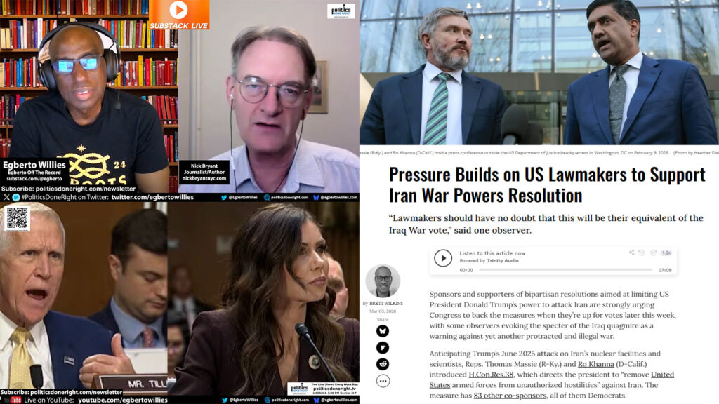 Epstein Cover-Up Exposed, Tillis Grills Noem, Congress Faces Defining Iran War Vote