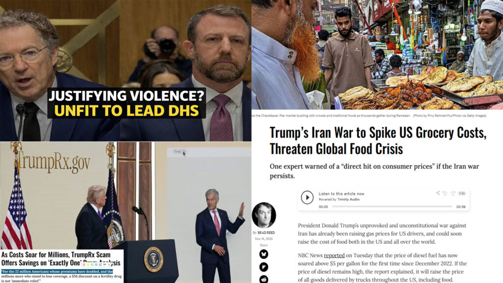 Rand Paul Clash, TrumpRx Scam, Iran War - Violence, Healthcare & Rising Food Costs Crisis