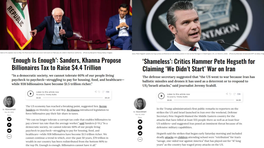 Sanders & Khanna’s $4.4T Billionaire Tax as Hegseth Defends Iran War Narrative