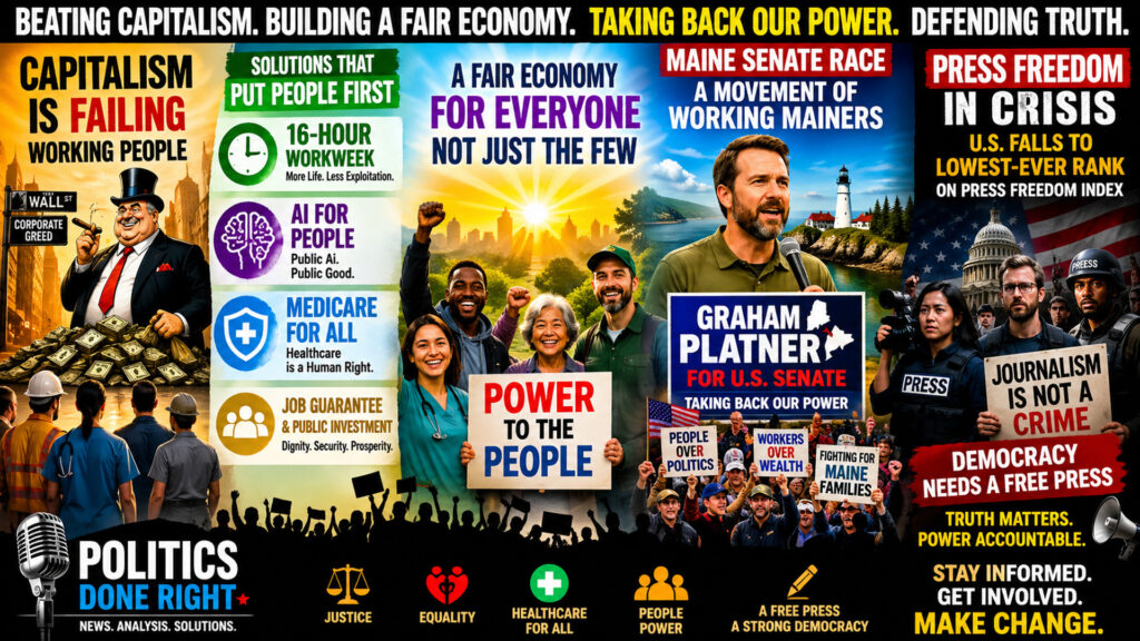 16-Hour Workweek, Public AI, Medicare for All & Press Freedom Crisis Rock U.S. Politics