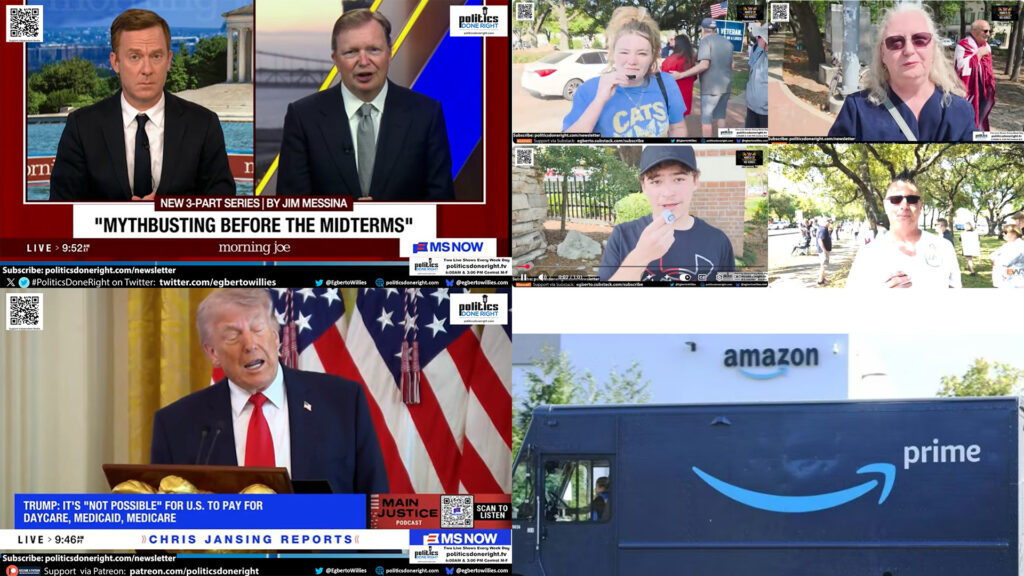 GOP War Over People, Amazon Surcharge Shock, Dem Strategy Fail, #NoKings Speaks Out