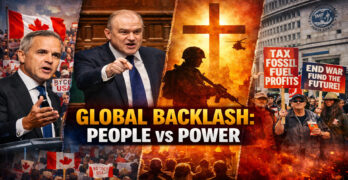 Global Backlash - Canada Boycotts, UK Slams Trump, War Profiteers Face Rising Fury