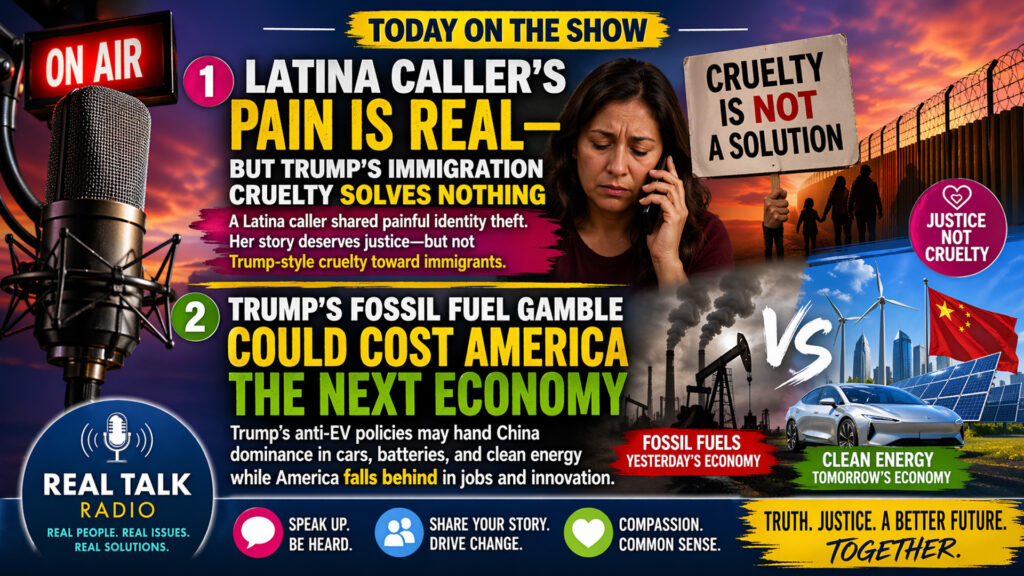 Latina Caller’s Pain Is Real, Trump Cruelty Fails & EV Backlash Risks America’s Future