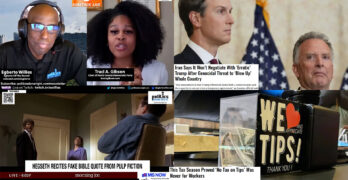 Trump Iran Threats, Gibson Mobilizes, Hegseth Blunder, Tip Tax Scam Exposed