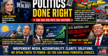 Amy Goodman, Spirit Airlines, Solar Truth, Credit Card Myths, and Proof Trump Exploded the Debt